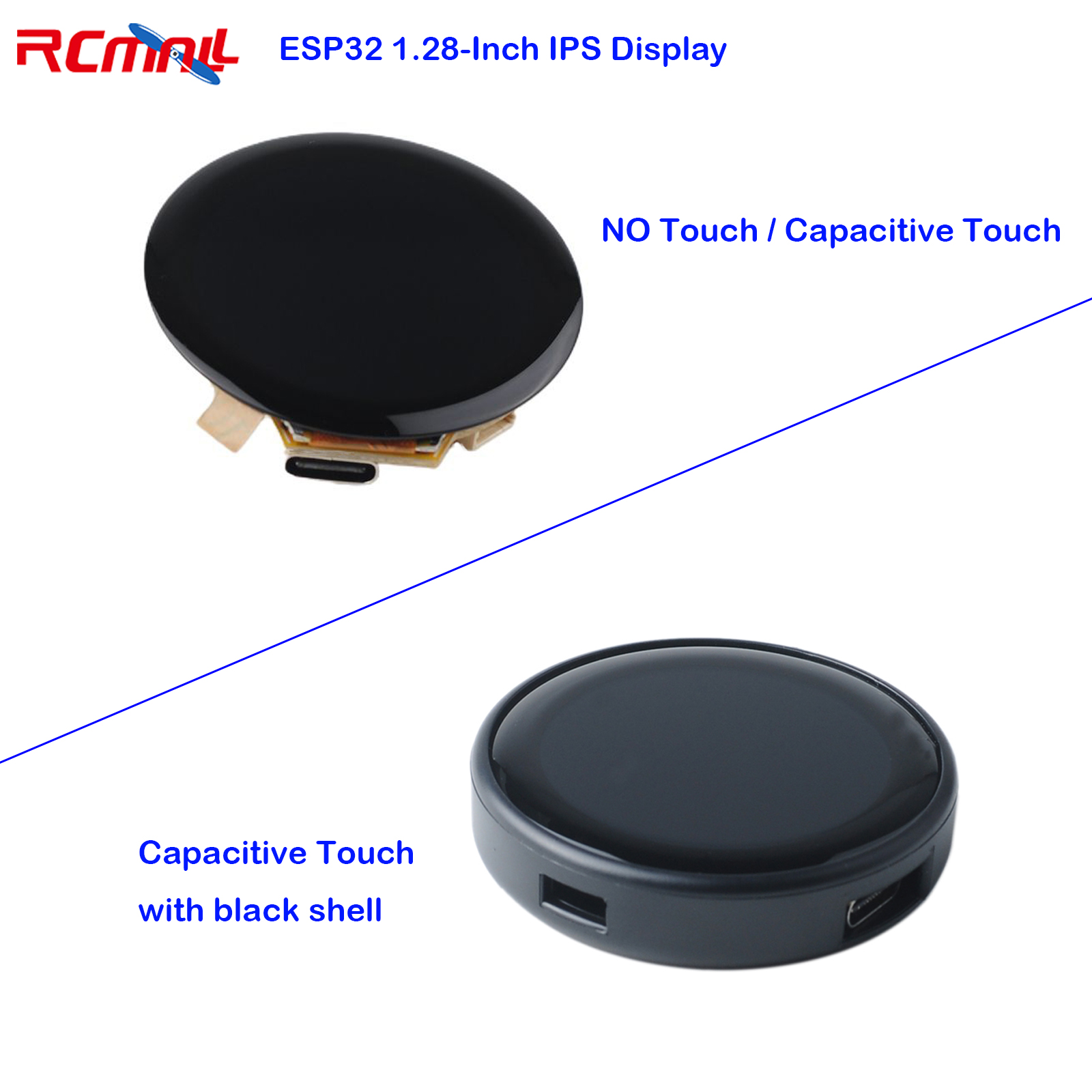 Home Automation Industry - Écran tactile ESP32 1.28 pouces ESP32-C3