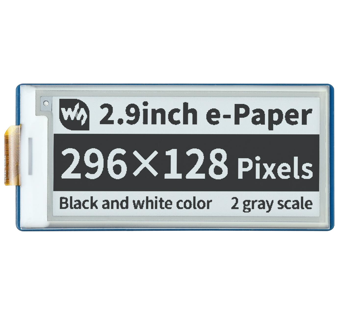 Display Epaper 2.9 - Module d'affichage E-Paper E-Ink Waveshare Pico-ePaper-2.9,