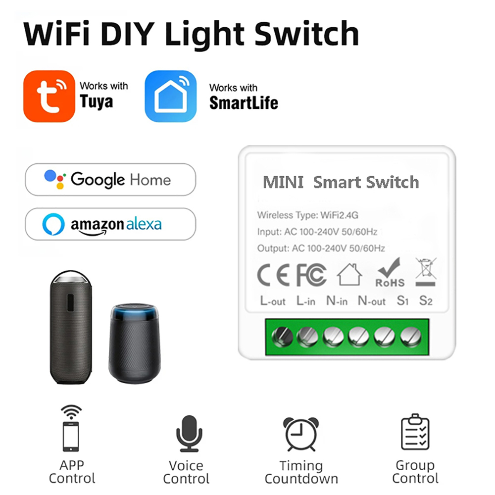 Diy Home Automation Controller - Tuya – Mini commutateur WiFi 16A,