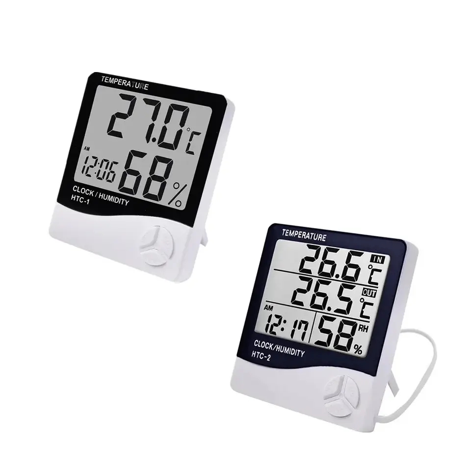Home Automation Industry - Thermomètre et hygromètre numériques LCD d'intérieur,