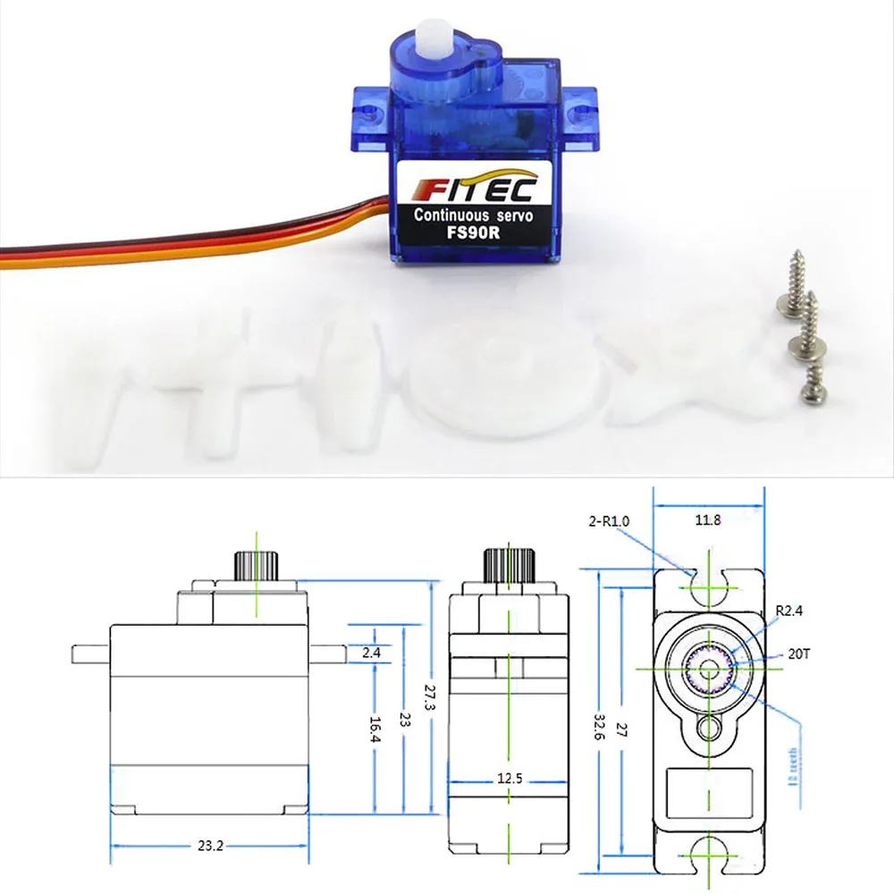 Feetech Mini FS90R Micro Servo - Diy Automation avis et prix