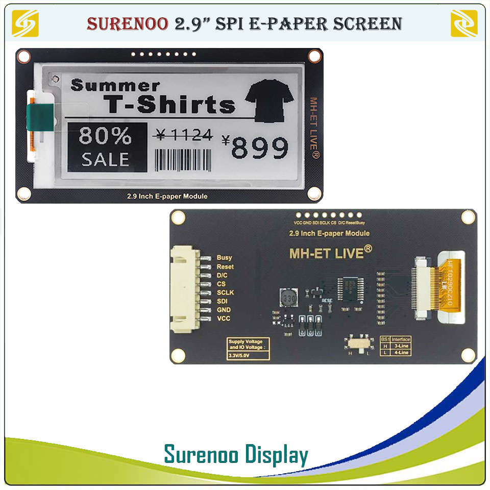 Écran d'affichage électronique - Display Epaper 2.9 avis et prix