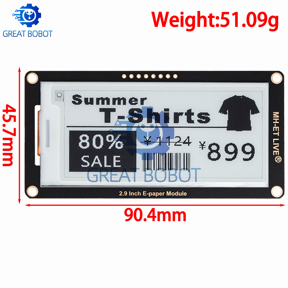 Écran d'affichage Epaper Tech, - Display Epaper 2.9 avis et prix