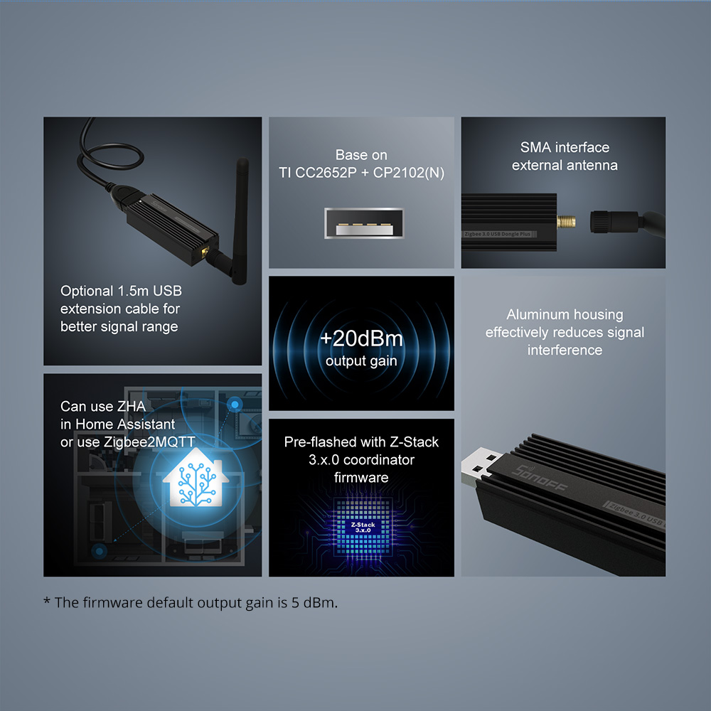 Passerelle Zigbee SONOFF 3.0 Z - Matter Hub Thread avis et prix