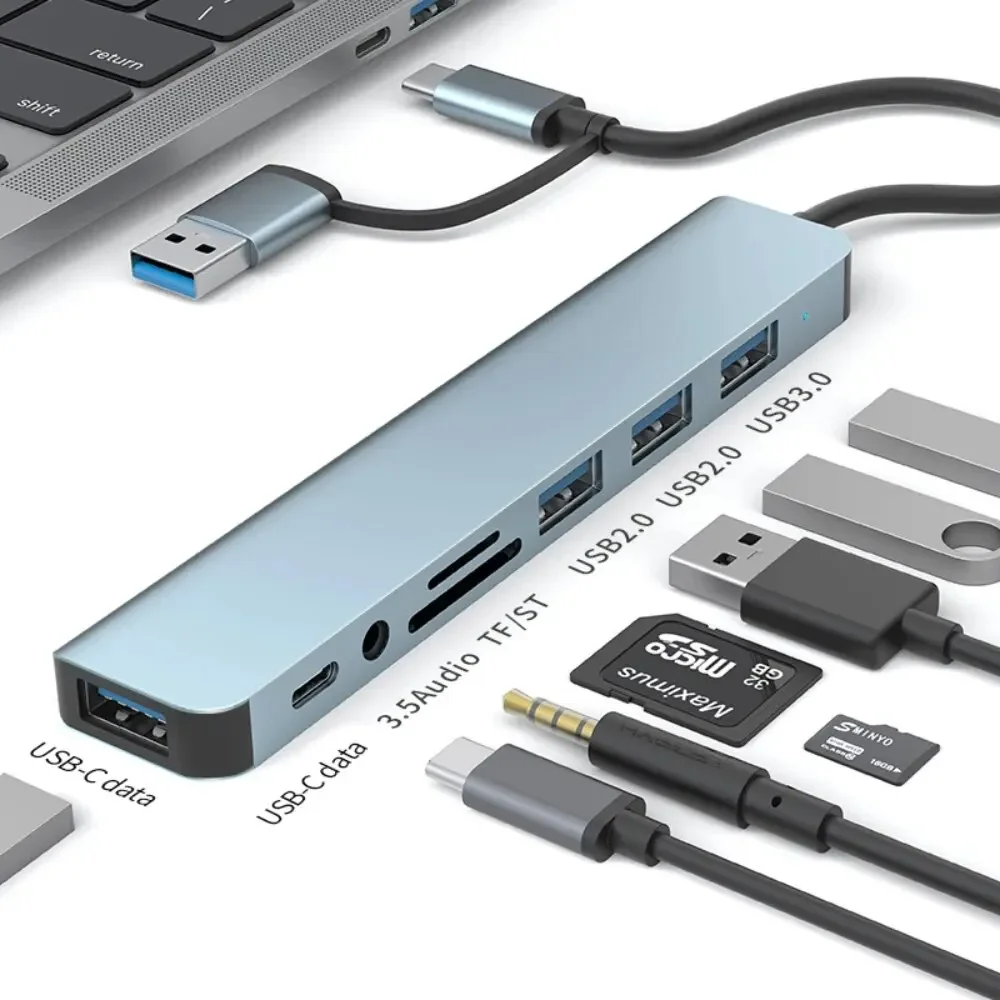 Hub USB-C 8 en 2 avec lecteur  - Home Assistant Sd avis et prix