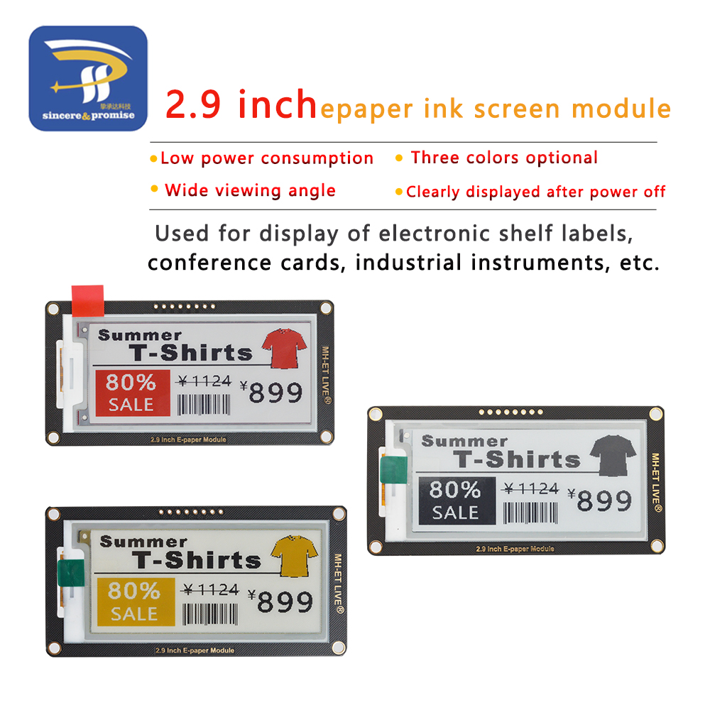 Écran d'affichage Epaper Tech, - Display Epaper 2.9 avis et prix